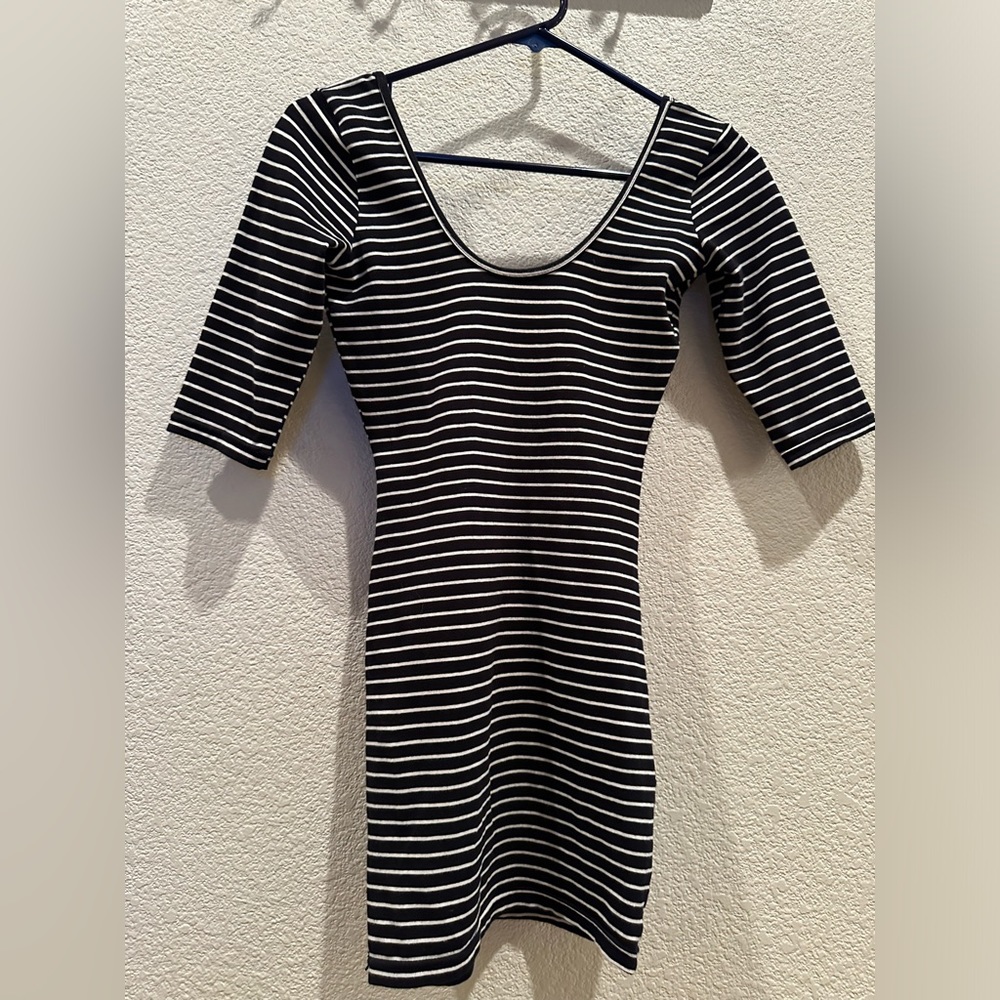 Stripe mini dress.